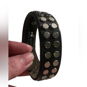 IRO Black and Silver Studded Bracelet